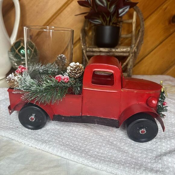 Holiday Red Truck Candle Holder - Picture 4 of 4